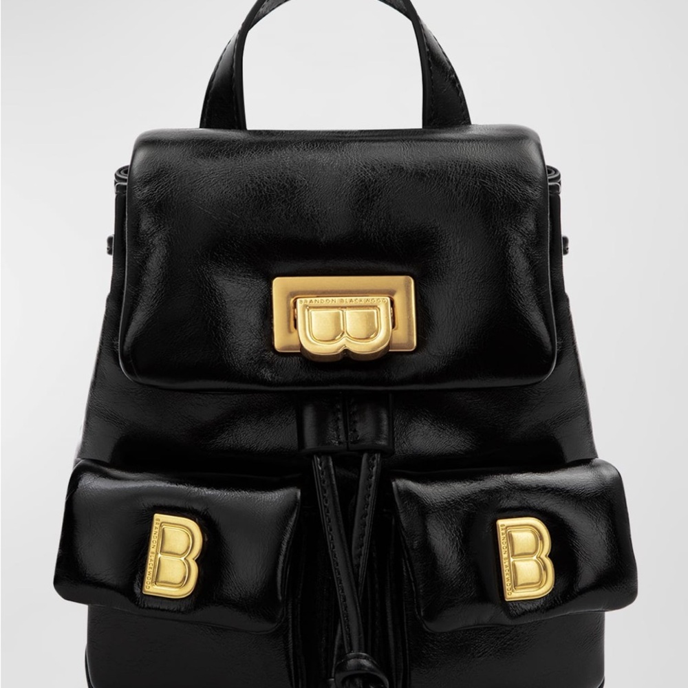 Brandon Blackwood Black and Gold Backpack - Picture 2 of 9